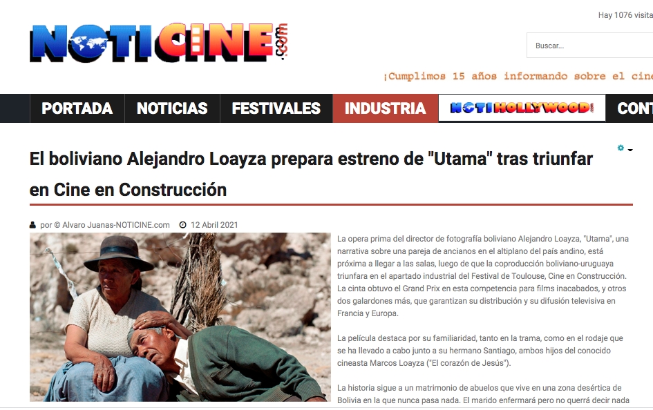 El boliviano Alejandro Loayza prepara estreno de 